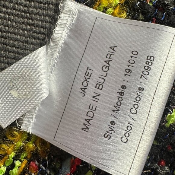 Weill Paris Tweed Blazer Womens Size 6 Alpaca Boucle Jacket Old Money Classic - Picture 6 of 11